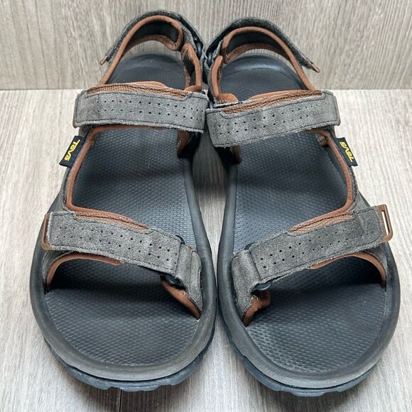 Teva Sandals Mens Size 12 Katavi 2 Adjustable Trail Hiking Suede Brown 1019192